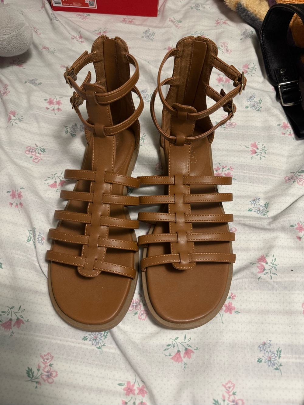 Women’s Strappy Gladiator Sandals in Brown